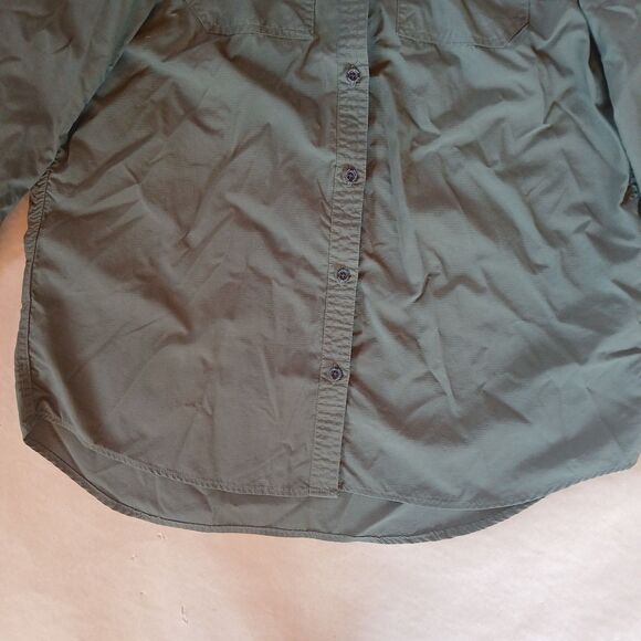 Eddie Bauer Womens Mountain Ripstop Vented Button Down Shirt Green Size M - Picture 5 of 9